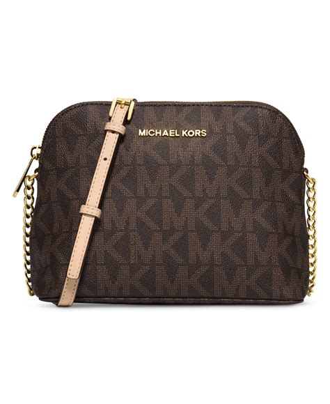 michael kors cindy crossbody brown|michael kors brown leather tote.